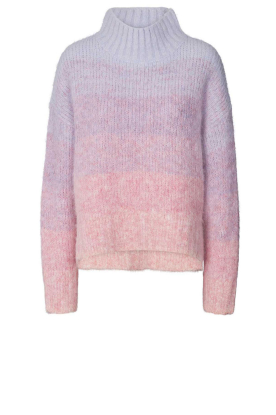 Lollys Laundry | Knitted ombre sweater Milly | pink