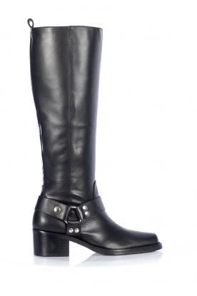 Toral | Buckle detail knee boots Maya | black
