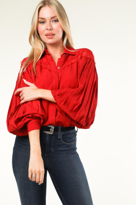 Liu Jo |  Blouse with openwork details Lilly | red