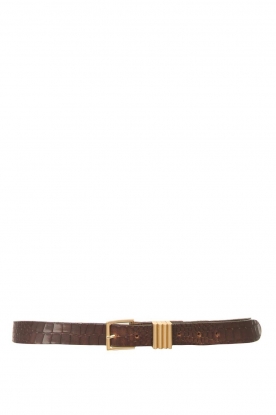 The Kaia | Leather belt Polly | brown