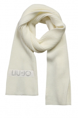 Liu Jo | Soft scarf with logo Mira | natural