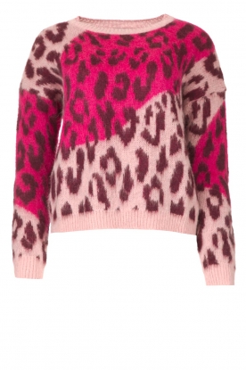 Liu Jo | Sweater with animal print Jace | pink