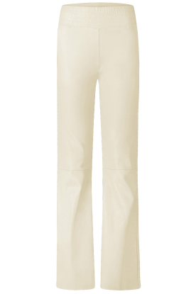 Ibana | Leather straight leg pants Phela | natural