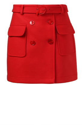Patrizia Pepe | Skirt with pockets Paulina | red