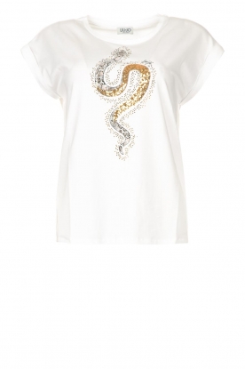 Liu Jo | Cotton T-shirt with sequins | white