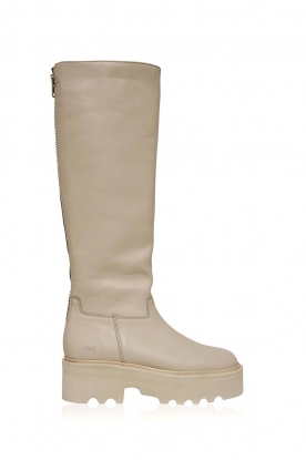 Nubikk | High leather boots Fara Zip | natural