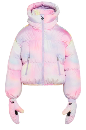 Goldbergh | Water print down ski jacket Lumina | pink