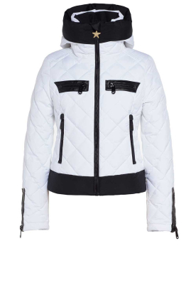 Goldbergh |  Quilted ski jacket Cecile | white 