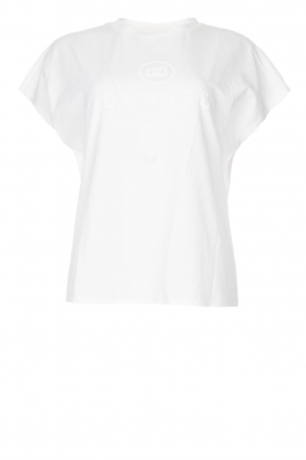 Dante 6 |Katoenen T-shirt met logo Bold | wit