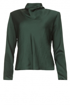 Dante 6 | Top with pleated neck Omber | green