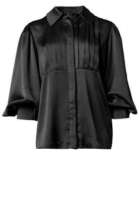 Silvian Heach |  Oversized plissé blouse Patrizia | black