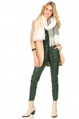 Dante 6 |  Stretch leather paperbag pants Duran | green