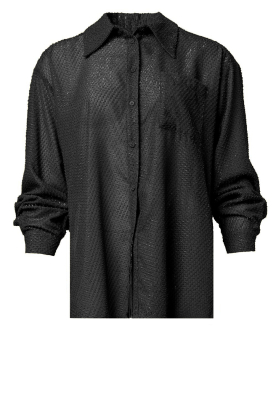 Silvian Heach |Luxe jacquard blouse Liza | zwart