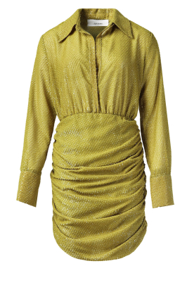 Silvian Heach |Lurex jacquard jurk Milou | groen