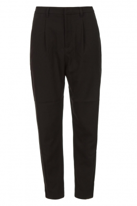 Copenhagen Muse |Pantalon met geplooide details Tailor | zwart 