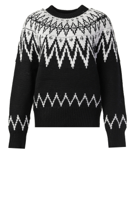 Silvian Heach | Sweater with Norwegian print Rosa | black