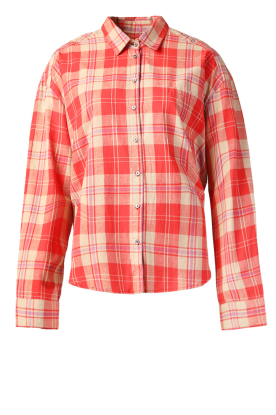 Moment Amsterdam | Flannel blouse Claudi | red