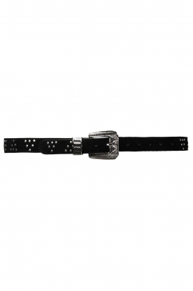 Dante 6 | Suede belt Brunelle | black