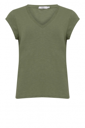CC Heart | V-neck T-shirt Vera | green