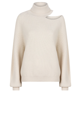 Dante 6 | Knitted sweater with cut-outs Marenna | natural