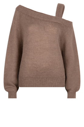 Dante 6 | Alpaca one-shoulder sweater Yonka | taupe