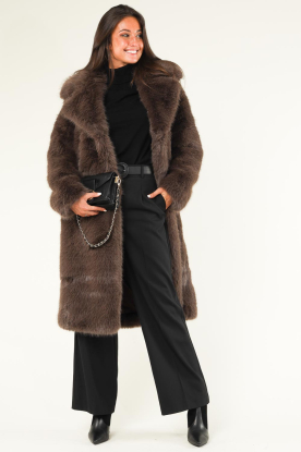 Alter Ego |  Faux fur coat Cleo | brown