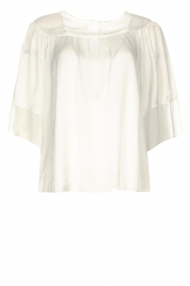 Fracomina |Transparante blouse Vivian | wit 