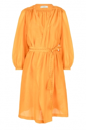 Dante 6 | Dress with puff sleeves Alba | orange