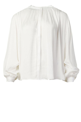 Knit-ted |Satin look blouse Rubia | naturel