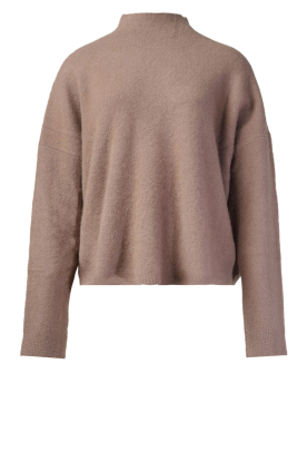 Knit-ted |Zachte gebreide trui Kris | taupe