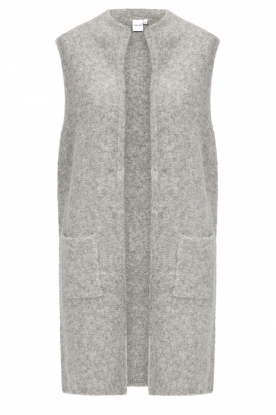Knit-ted | Soft sleeveless cardigan Caitlin | grey