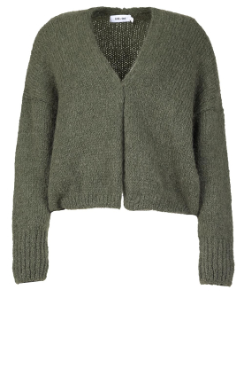 Knit-ted | Soft knitted cardigan Becky | green 