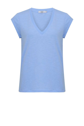 CC Heart | T-shirt with V-neck Vera | light blue