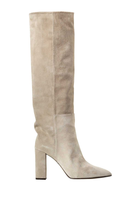 Toral | Suede knee boots Sofia | beige