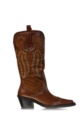 Toral | Leathe western boots Motto | camel