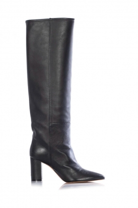 Toral | Leather knee boots Lola | black