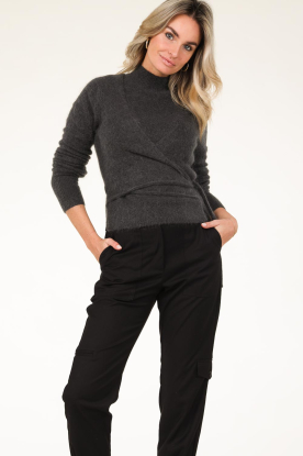 Second Female |  Soft wrap sweater Brookline | grey