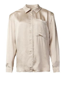 American Vintage | Oversized shine blouse Shan | natural