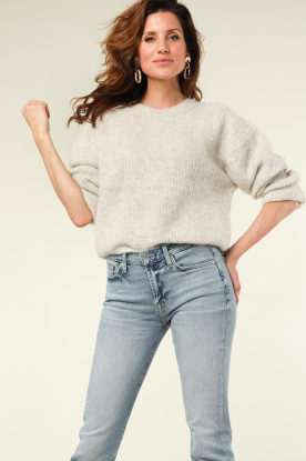 American Vintage |  Soft sweater with round neck East | grey 