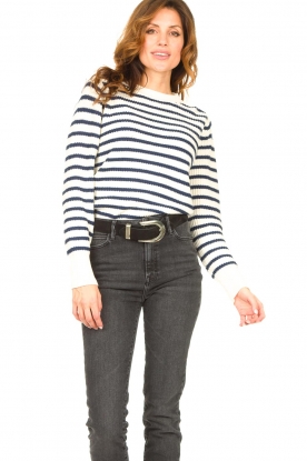 Lolly's Laundry |  Stripped Dane sweater | natural 