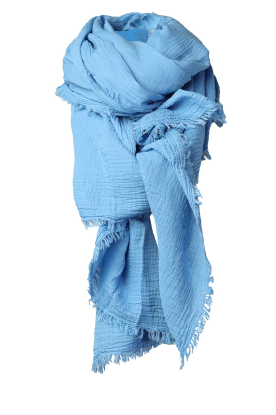 Bianca van Leur Shawls |Mousseline xl-shawl Mila | blauw 