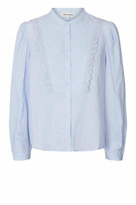 Lolly's Laundry |Broderie blouse Pearl | blauw 