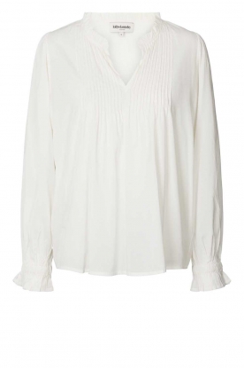 Lolly's Laundry | Top with ruffles Elias | white