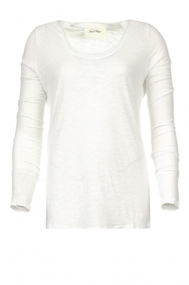 American Vintage | Basic round neck long sleeve T-shirt Jacksonville | white