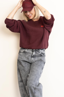 American Vintage |  Soft sweater Izubird | burgundy 