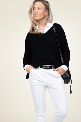 Absolut Cashmere |  Cashmere sweater Camille | black 
