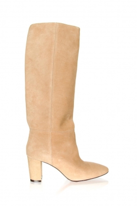 Hoge suède laarzen Christy | beige | Toral | Little Soho