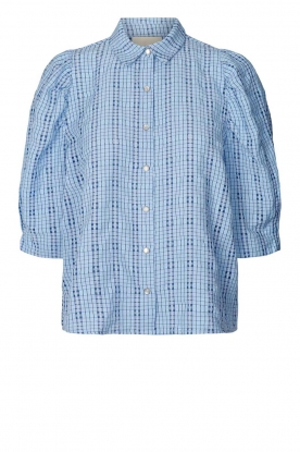 Lolly's Laundry | Checkered blouse Bono | blue