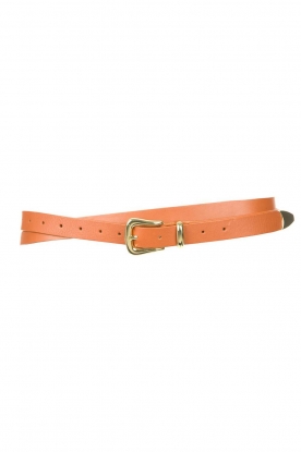 The Kaia | Leather wrap belt Martha | brown