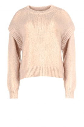 American Vintage | Knitted sweater with shoulder details Pinobery | beige